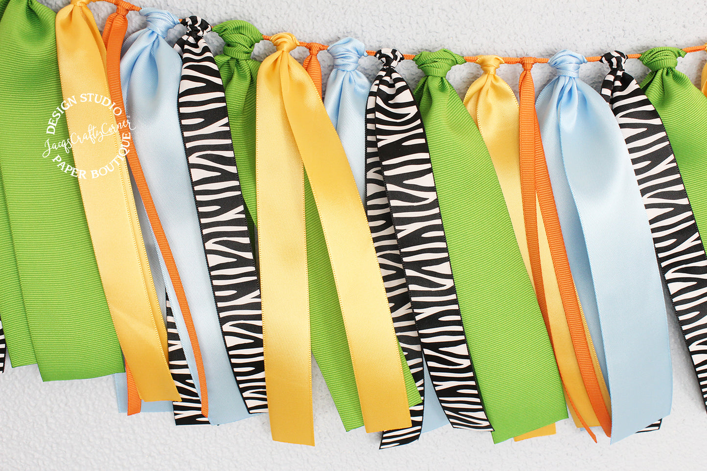 Jungle Safari First Birthday Highchair Banner