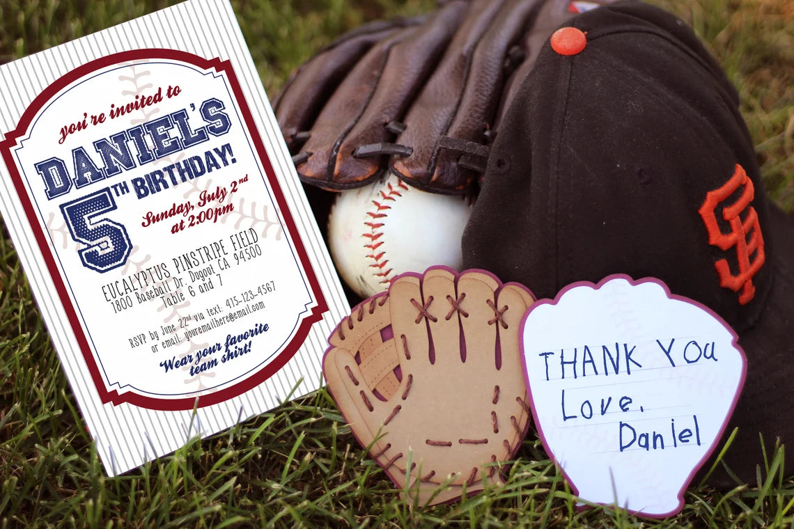 Baseball Inspired Thank you Favors