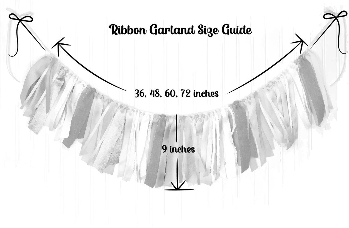 Whimsical Tea Party Ribbon Garland