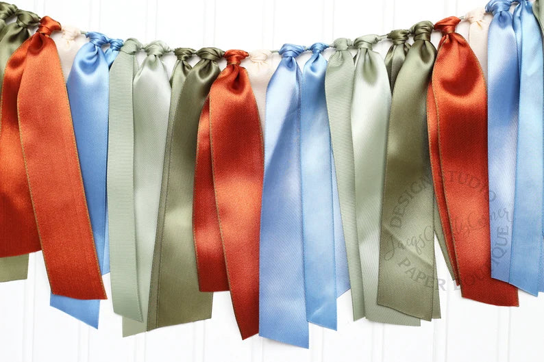 Woodland Inspired Ribbon Garland
