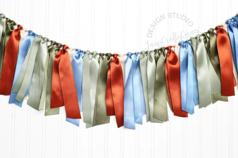 Woodland Inspired Ribbon Garland