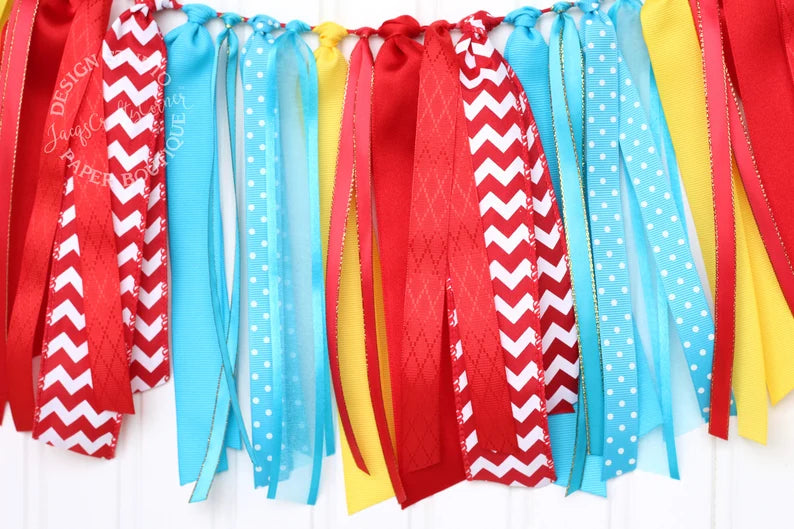 Circus Carnival Ribbon Garland