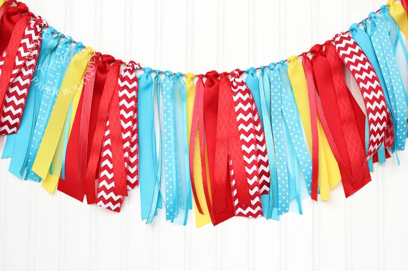 Circus Carnival Ribbon Garland