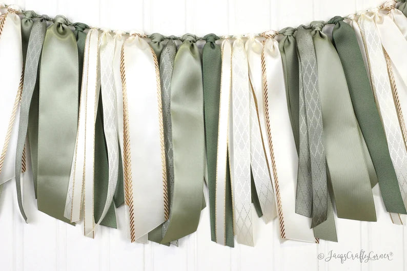 Woodland Inspired Ribbon Garland