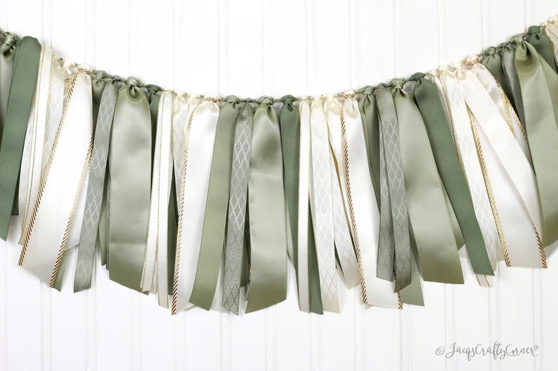 Woodland Inspired Ribbon Garland