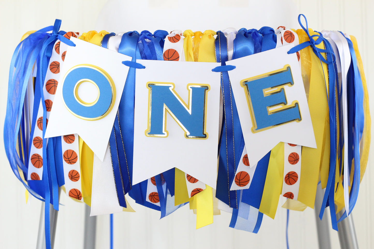 Basketball Themed High Chair Banner