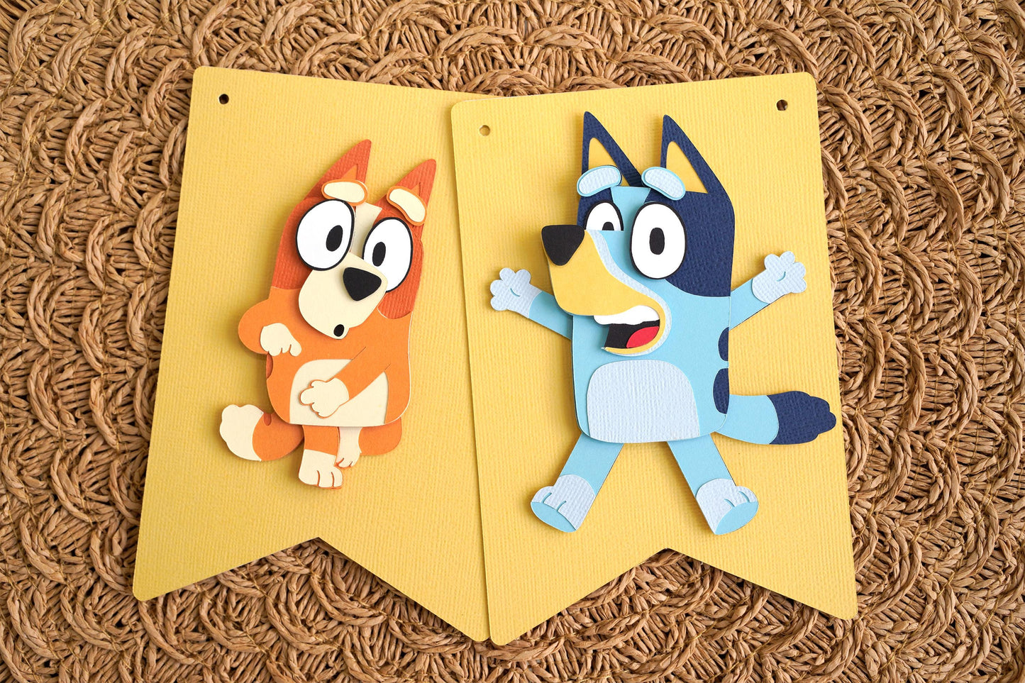 Bluey Bingo Add-On | Birthday Banner Flags