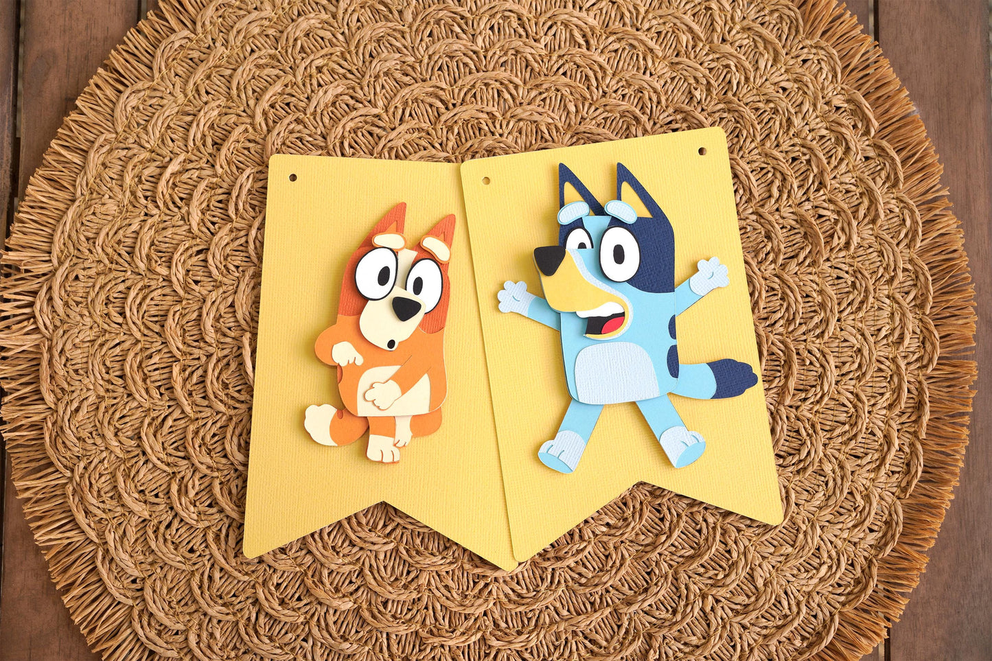 Bluey Bingo Add-On | Birthday Banner Flags