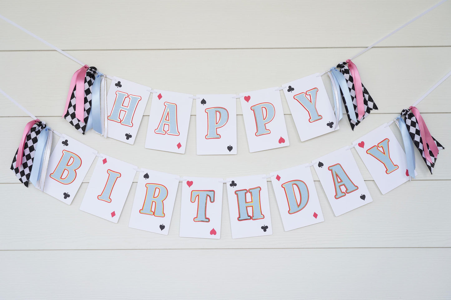 Alice in Wonderland Inspired Birthday Banner: Tea Party First Birthday