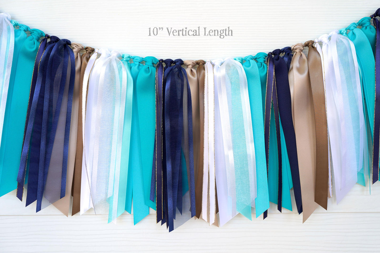 Cinnabon High Chair Banner and Ribbon Garland Set | Teal, Navy, White Sweet ONE Party