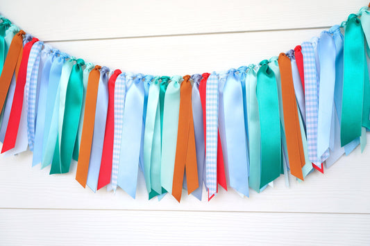 Adventure Awaits Ribbon Garland | Wild ONE First Birthday | Happy Camper Decor