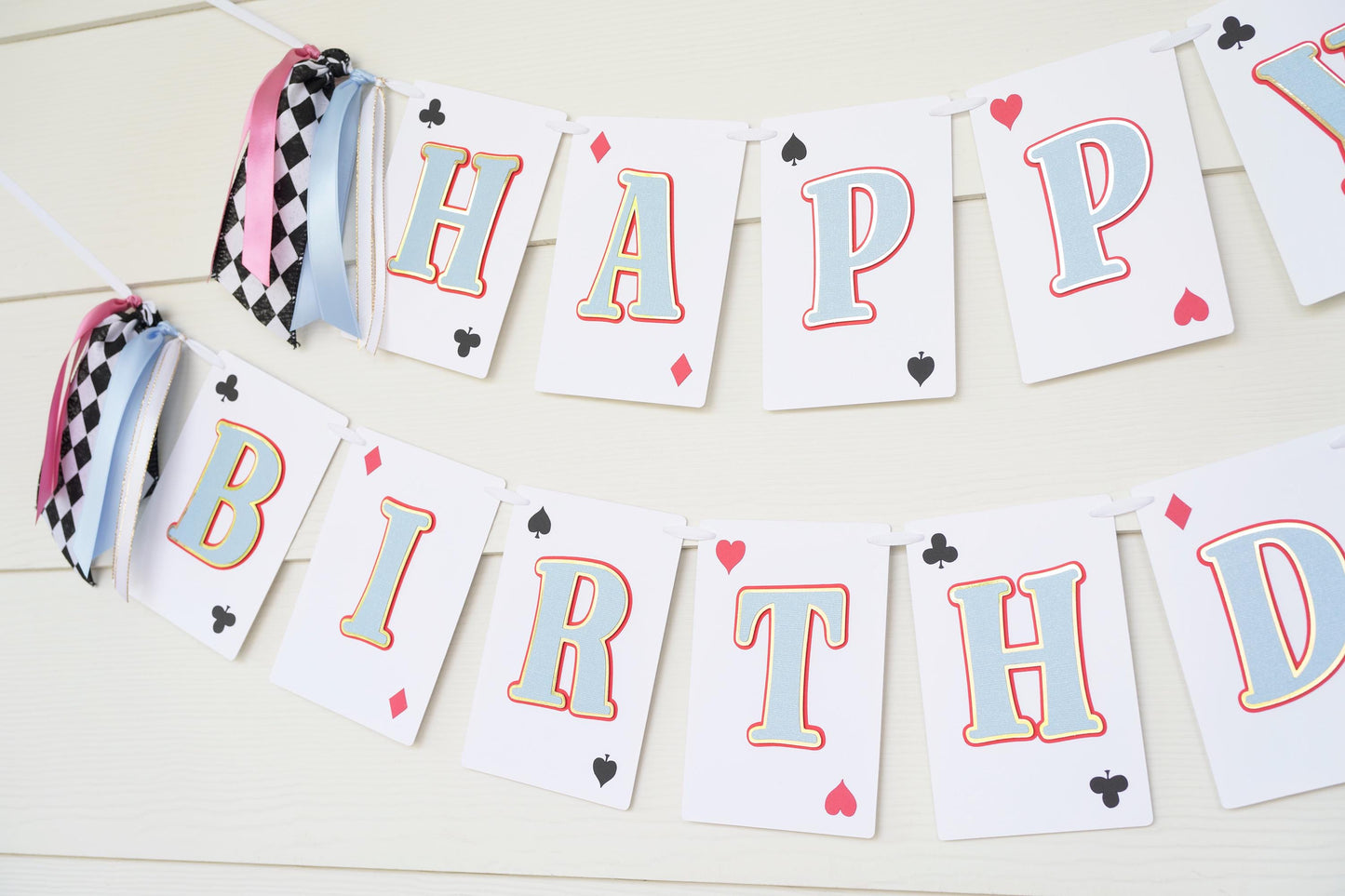 Alice in Wonderland Inspired Birthday Banner: Tea Party First Birthday