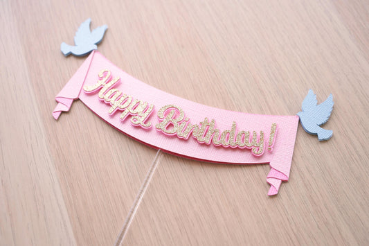 Sash with Birds SVG Paper Crafts: Cinderella Series