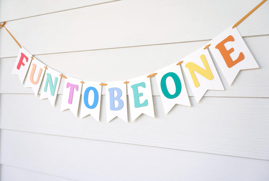 Colorful Fun To Be One Banner | Boho Rainbow